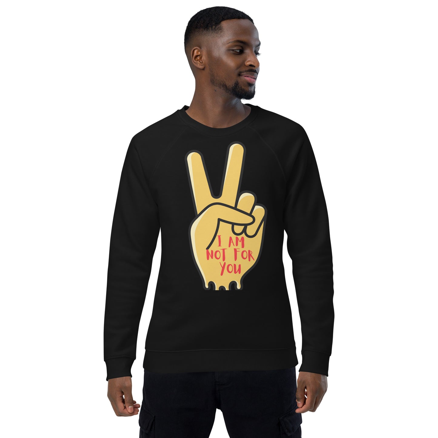 Unisex organic raglan sweatshirt