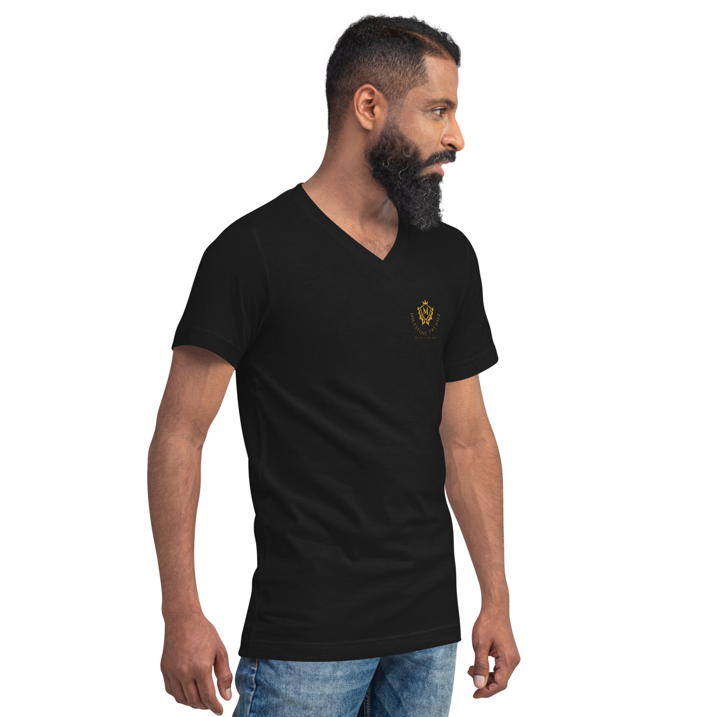 Unisex Short Sleeve V-Neck T-Shirt